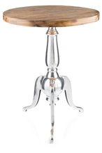 Load image into Gallery viewer, Home &amp; Giftware Aluminium Round Table w/ Wood top | Living | app store dev @@ABC ///[option4] 十月五日 11:53 
