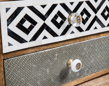 Load image into Gallery viewer, Home &amp; Giftware Infinity Wooden 4 Drawer Bedside Table- with Metal | Sleeping | app store dev @@ABC ///[option4] 十月五日 11:53 
