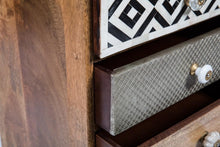 Load image into Gallery viewer, Home &amp; Giftware Infinity Wooden 4 Drawer Bedside Table- with Metal | Sleeping | app store dev @@ABC ///[option4] 十月五日 11:53 
