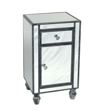 Load image into Gallery viewer, Jovic Trading Adele Side Table with Cupboard Bevelled Glass Style in Grey Color | Living | app store dev @@ABC ///[option4] 十月五日 11:53 
