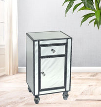 Load image into Gallery viewer, Jovic Trading Adele Side Table with Cupboard Bevelled Glass Style in Grey Color | Living | app store dev @@ABC ///[option4] 十月五日 11:53 
