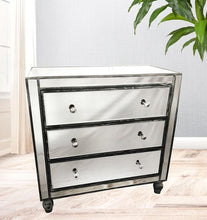 Load image into Gallery viewer, Jovic Trading Adele Tallboy 3 Drawers Bevelled Glass Style in Grey Color | Sleeping | app store dev @@ABC ///[option4] 十月五日 11:53 
