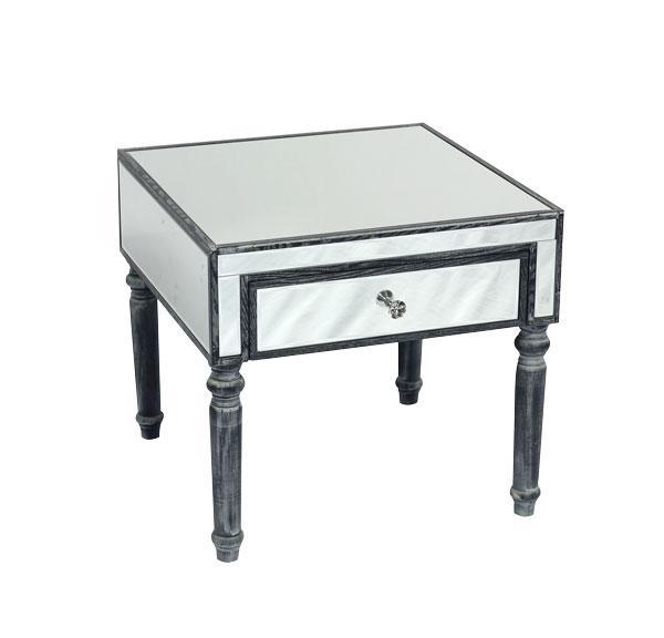 Jovic Trading Adele Side Table Bevelled Glass Style in Grey Colour | Living | app store dev @@ABC ///[option4] 十月五日 11:53 