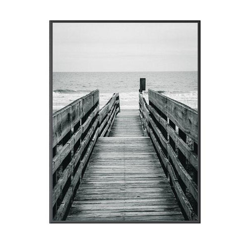 Jovic Trading Beachfront Boardwalk Framed Canvas Black Colour | Accessories | app store dev @@ABC ///[option4] 十月五日 11:53 