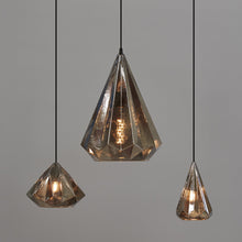 Load image into Gallery viewer, Zaffero Graff - Smoke Grey - Small Faceted Glass Droplet Pendant Light | Lighting | app store dev @@ABC ///[option4] 十月五日 11:53 
