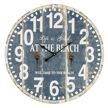 Load image into Gallery viewer, Home &amp; Giftware 60cm Decor Wall Clock Wood Stripe | Accessories | app store dev @@ABC ///[option4] 十月五日 11:53 
