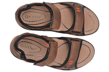 Load image into Gallery viewer, OrthoFeet Cambria Brown Men&#39;s Sandals | Footwear | app store dev @@ABC ///[option4] 十月五日 11:53 
