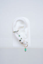 Load image into Gallery viewer, Aqua bay drop earring silver
