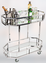 Load image into Gallery viewer, Cafe Lighting and Living Brooklyn Drinks Trolley - Silver | Home Bar and Drinks Cabinets | app store dev @@ABC ///[option4] 十月五日 11:53 
