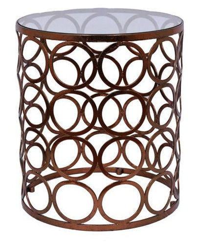 TANTRA CIRCLES SIDE TABLE - Copper Leaf | Living | app store dev @@ABC ///[option4] 十月五日 11:53 