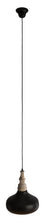 Load image into Gallery viewer, Home &amp; Giftware Black Iron Pendant Light with Wood Finial | Lighting | app store dev @@ABC ///[option4] 十月五日 11:53 
