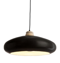 Load image into Gallery viewer, Home &amp; Giftware Black Iron Pendant Light with Wood Finial | Lighting | app store dev @@ABC ///[option4] 十月五日 11:53 

