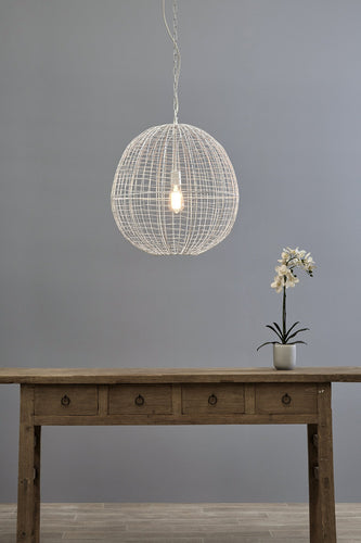 Zaffero Cray Ball Medium - White - Wire Weave Ball Pendant Light | Lighting | app store dev @@ABC ///[option4] 十月五日 11:53 
