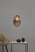 Load image into Gallery viewer, Zaffero Costolette Small - Smoke Grey - Small Ribbed Glass Pod Pendant Light | Lighting | app store dev @@ABC ///[option4] 十月五日 11:53 

