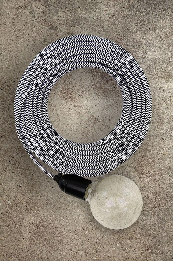 Zaffero Fabric Electrical Cord - Black/White | Lighting | app store dev @@ABC ///[option4] 十月五日 11:53 