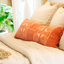 Load image into Gallery viewer, Bandhini Homewear Design Ikat Morinda Coral Long Lumber Cushion 35 x 90cm | Accessories | app store dev @@ABC ///[option4] 十月五日 11:53 
