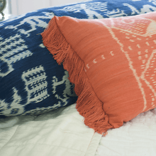 Load image into Gallery viewer, Bandhini Homewear Design Ikat Morinda Coral Long Lumber Cushion 35 x 90cm | Accessories | app store dev @@ABC ///[option4] 十月五日 11:53 
