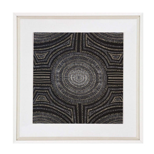 Bandhini Homewear Design Dreamtime Aboriginal Dot Black Artwork 52x52cm | Accessories | app store dev @@ABC ///[option4] 十月五日 11:53 