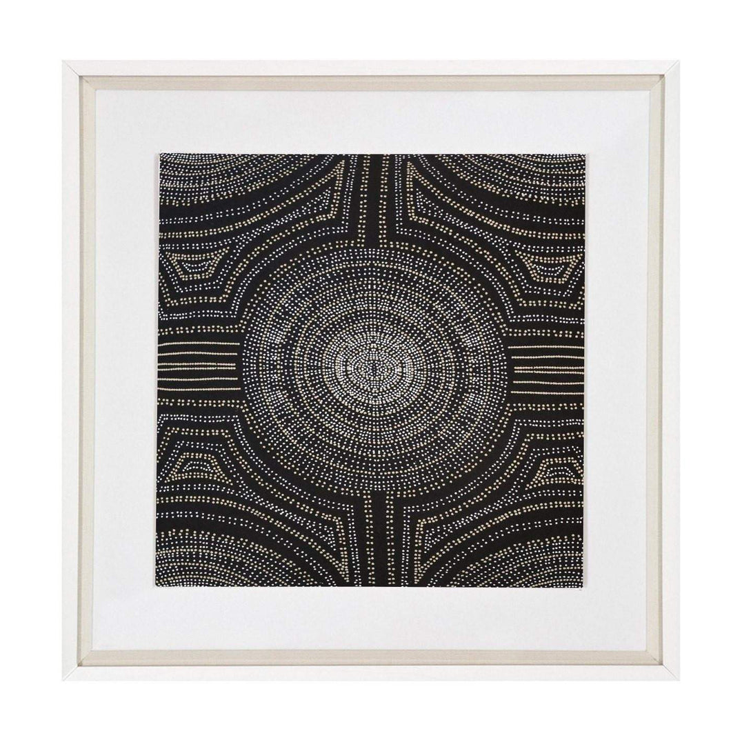 Bandhini Homewear Design Dreamtime Aboriginal Dot Black Artwork 52x52cm | Accessories | app store dev @@ABC ///[option4] 十月五日 11:53 