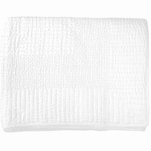 Bandhini Homewear Design Gudri Stitching White Bedsash with Black Stitching 76 x 229cm | Sleeping | app store dev @@ABC ///[option4] 十月五日 11:53 