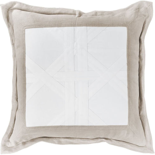 Bandhini Homewear Design Denim White and Natural Linen Cross Patch Euro Cushion 65 x 65 cm | Accessories | app store dev @@ABC ///[option4] 十月五日 11:53 