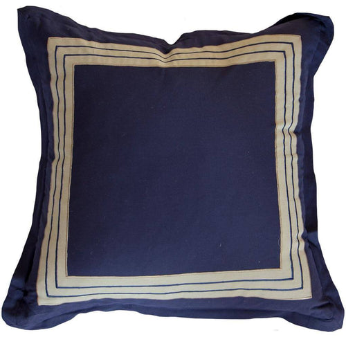 Bandhini Homewear Design Braid Inner Panel Navy Euro Cushion 65 x 65 cm | Accessories | app store dev @@ABC ///[option4] 十月五日 11:53 