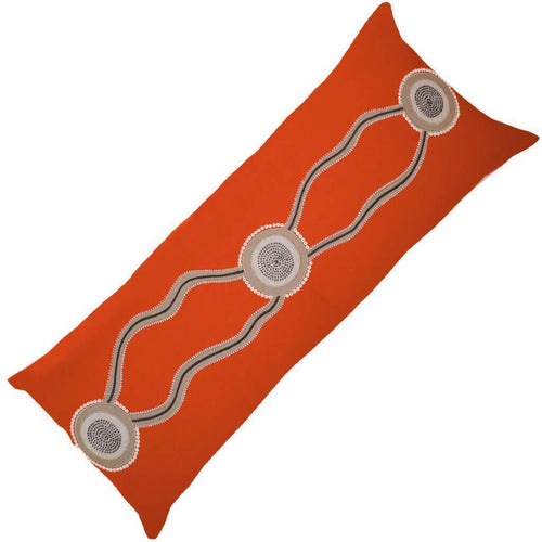 Bandhini Homewear Design Dreamtime Rust Long Lumber Cushion 35 x 90 cm | Accessories | app store dev @@ABC ///[option4] 十月五日 11:53 