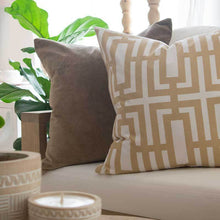 Load image into Gallery viewer, Bandhini Homewear Design Jade Screen Beige Lounge Cushion 55 x 55 cm | Accessories | app store dev @@ABC ///[option4] 十月五日 11:53 
