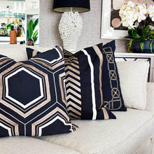 Load image into Gallery viewer, Bandhini Homewear Design Boat Knot Black Lounge Cushion 55 x 55cm | Accessories | app store dev @@ABC ///[option4] 十月五日 11:53 
