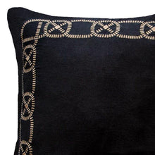 Load image into Gallery viewer, Bandhini Homewear Design Boat Knot Black Lounge Cushion 55 x 55cm | Accessories | app store dev @@ABC ///[option4] 十月五日 11:53 
