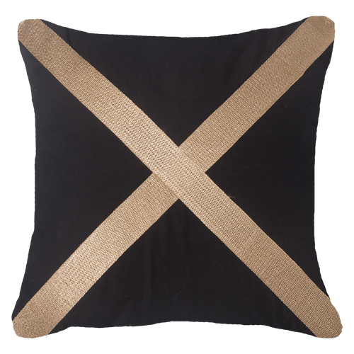 Bandhini Homewear Design Braid Gold Cross Lounge Cushion 55 x 55 cm | Accessories | app store dev @@ABC Black/22 x 22//[option4] 十月五日 11:53 