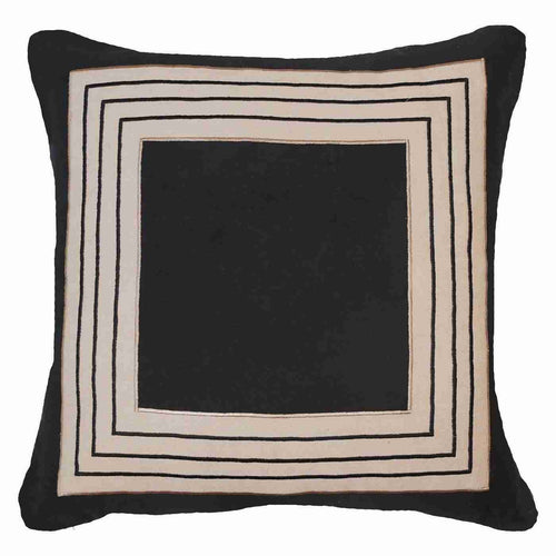 Bandhini Homewear Design Braid Inner Panel Black Lounge Cushion 55 x 55 cm | Accessories | app store dev @@ABC ///[option4] 十月五日 11:53 