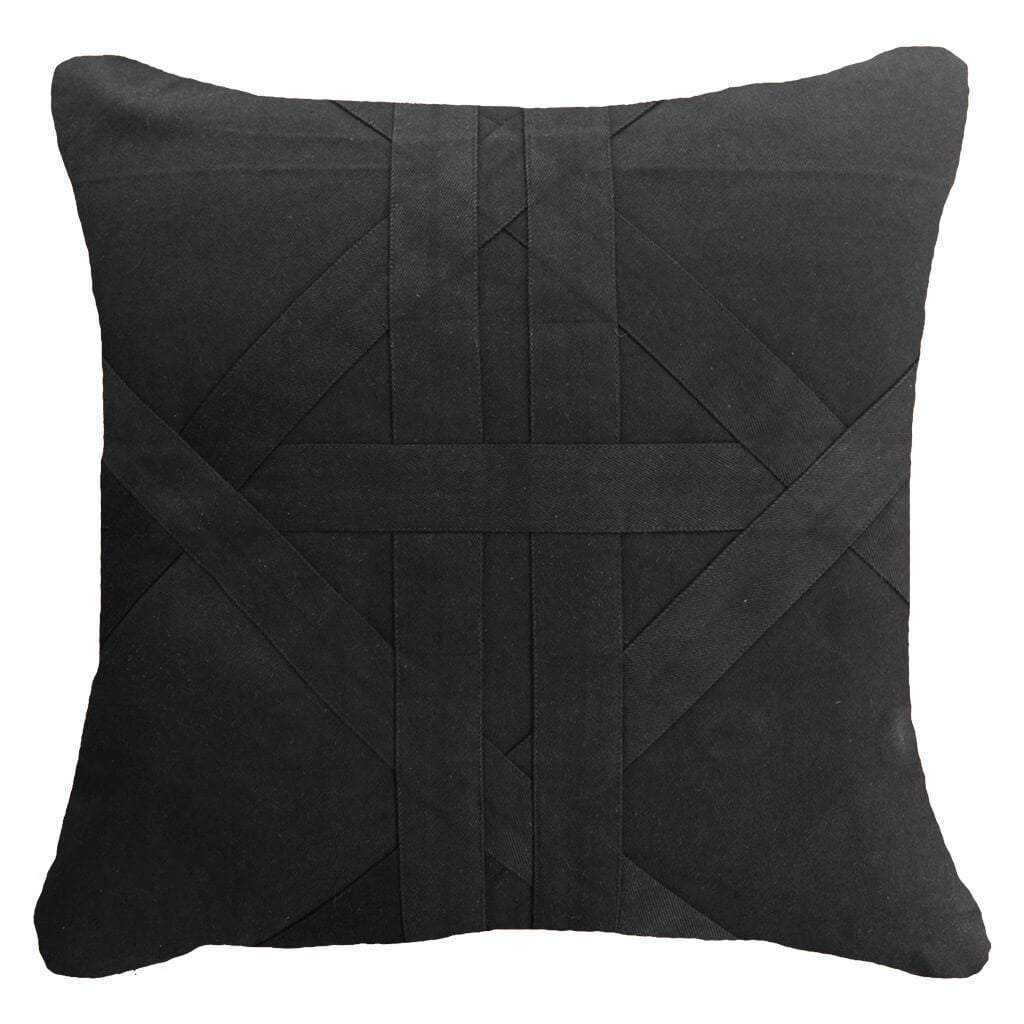 Bandhini Homewear Design Cross Patch Black Lounge Cushion 55 x 55 cm | Accessories | app store dev @@ABC ///[option4] 十月五日 11:53 