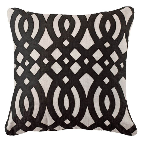 Bandhini Homewear Design Diamond Scroll Black Lounge Cushion 55 x 55 cm | Accessories | app store dev @@ABC ///[option4] 十月五日 11:53 