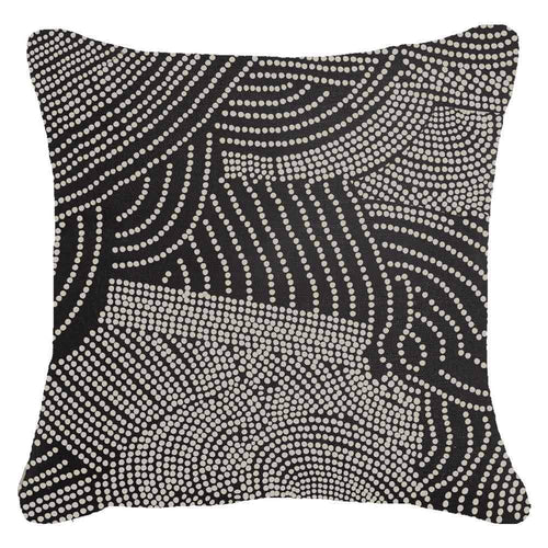 Bandhini Homewear Design Dreamtime Dots Black Lounge Cushion | Accessories | app store dev @@ABC ///[option4] 十月五日 11:53 