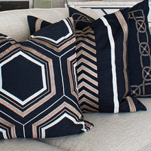Load image into Gallery viewer, Bandhini Homewear Design Arrow Hexagon Black Lounge Cushion | Accessories | app store dev @@ABC ///[option4] 十月五日 11:53 
