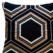 Load image into Gallery viewer, Bandhini Homewear Design Arrow Hexagon Black Lounge Cushion | Accessories | app store dev @@ABC ///[option4] 十月五日 11:53 
