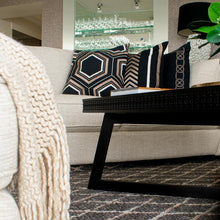 Load image into Gallery viewer, Bandhini Homewear Design Arrow Hexagon Black Lounge Cushion | Accessories | app store dev @@ABC ///[option4] 十月五日 11:53 
