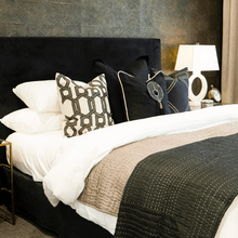 Load image into Gallery viewer, Bandhini Homewear Design Hexagon Scroll Black Lounge Cushion 55 x 55cm | Accessories | app store dev @@ABC ///[option4] 十月五日 11:53 
