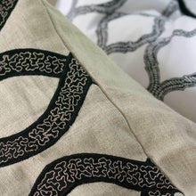 Load image into Gallery viewer, Bandhini Homewear Design Hexagon Scroll Black Lounge Cushion 55 x 55cm | Accessories | app store dev @@ABC ///[option4] 十月五日 11:53 
