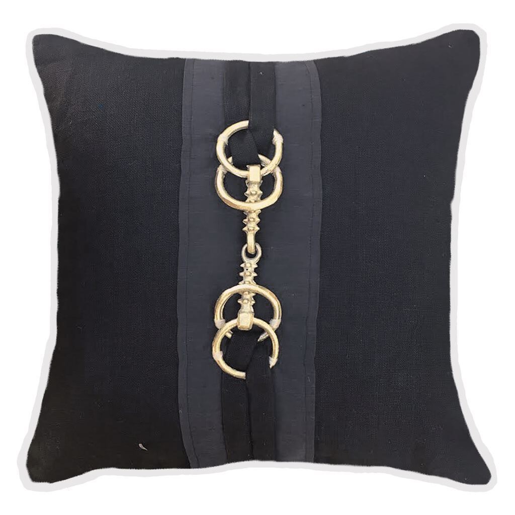 Bandhini Homewear Design Horse Bit Black Lounge Cushion 55 x 55cm | Accessories | app store dev @@ABC ///[option4] 十月五日 11:53 