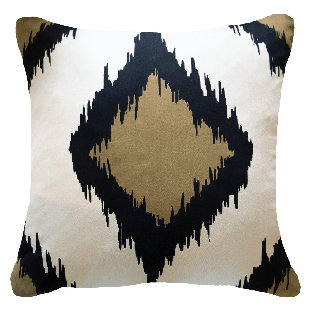 Bandhini Homewear Design Inner Ikat Solitaire Black Lounge Cushion 55 x 55 cm | Accessories | app store dev @@ABC ///[option4] 十月五日 11:53 