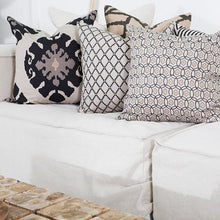 Load image into Gallery viewer, Bandhini Homewear Design Interlaced Black Lounge Cushion 55x55cm | Accessories | app store dev @@ABC ///[option4] 十月五日 11:53 
