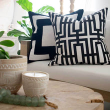 Load image into Gallery viewer, Bandhini Homewear Design Jade Screen Black Lounge Cushion 55 x 55cm | Accessories | app store dev @@ABC ///[option4] 十月五日 11:53 
