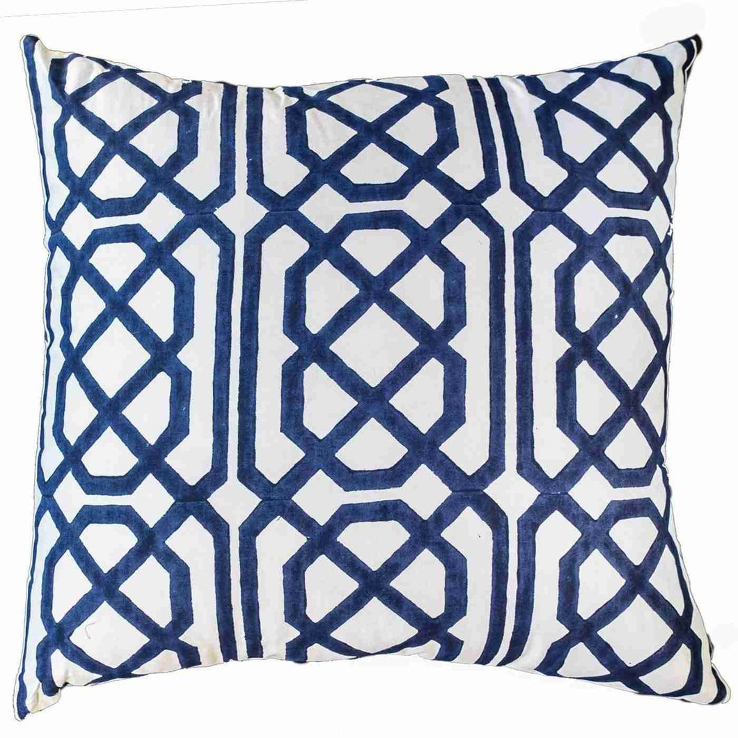 Bandhini Homewear Design Jagger Print Navy Lounge Cushion 55 x 55 cm | Accessories | app store dev @@ABC ///[option4] 十月五日 11:53 