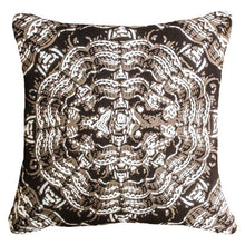 Load image into Gallery viewer, Bandhini Homewear Design Brahmin Moth Screenprint Chocolate Cushion | Accessories | app store dev @@ABC ///[option4] 十月五日 11:53 
