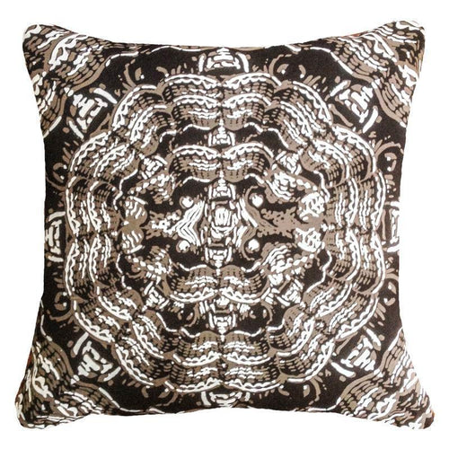 Bandhini Homewear Design Brahmin Moth Screenprint Chocolate Cushion | Accessories | app store dev @@ABC ///[option4] 十月五日 11:53 