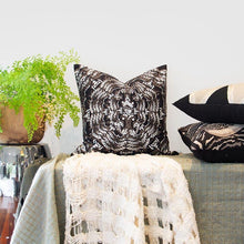 Load image into Gallery viewer, Bandhini Homewear Design Brahmin Moth Screenprint Chocolate Cushion | Accessories | app store dev @@ABC ///[option4] 十月五日 11:53 
