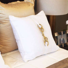 Load image into Gallery viewer, Bandhini Homewear Design Horse Bit White Lounge Cushion 55x55cm | Accessories | app store dev @@ABC ///[option4] 十月五日 11:53 
