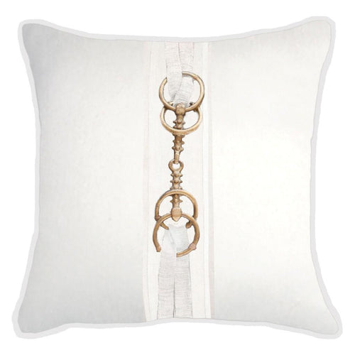 Bandhini Homewear Design Horse Bit White Lounge Cushion 55x55cm | Accessories | app store dev @@ABC ///[option4] 十月五日 11:53 